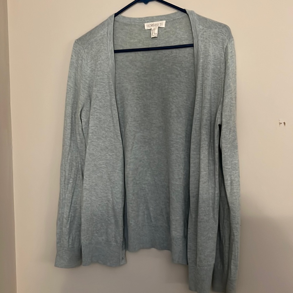 Forever 21 Mint Green Cardigan